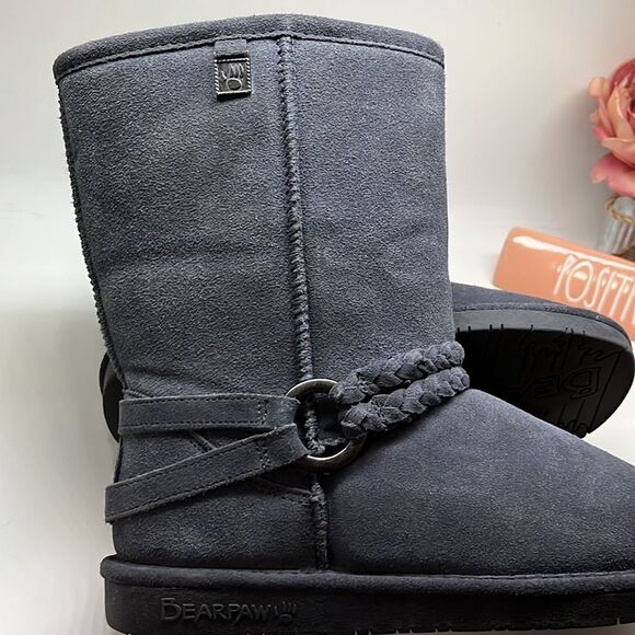 BEARPAW Adele Belted Boots Size 7 - Picture 7 of 10